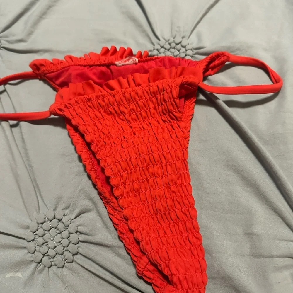 Red Ruffled Bikini Set - Picture 3 of 3